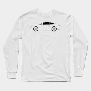 911 Carrera Black Outline Long Sleeve T-Shirt